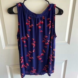 Loft Cherry Blossom Tank Top
